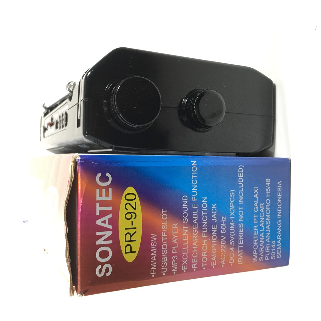 Sonatec Speaker Radio Pemutar Musik PRI920 920 Model Terbaru