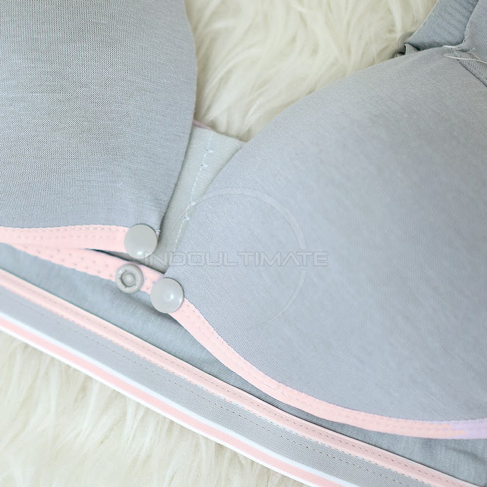 1 Pcs Bra Menyusui Kancing Depan Bra Tanpa Kawat BIM-13 BH Menyusui Bayi Pakaian Dalam Wanita Cewek Perempuan Nursing Bra Maternity Bra