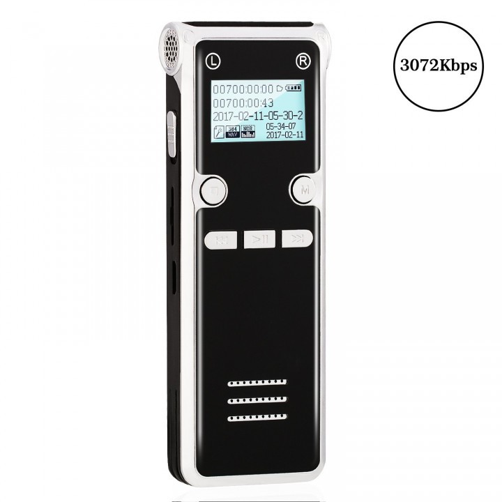 Perekam Suara Digital SK303 Super Slim Digital Voice Recorder HD Alloy - 8GB