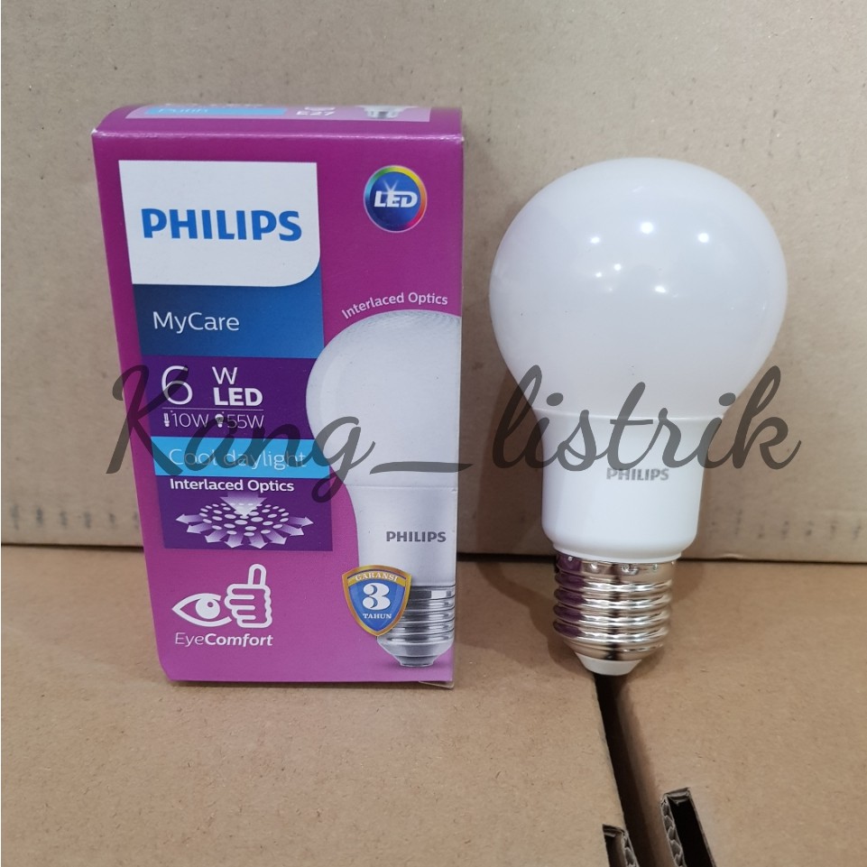 Lampu LED Philips 6W / Philips LED 6W MyCare