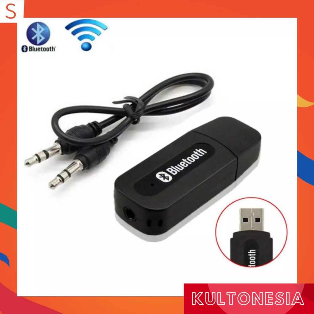 Bluetooth Audio Receiver / usb wireless / speaker music stereo 3.5mm reciever adapter + kabel aux