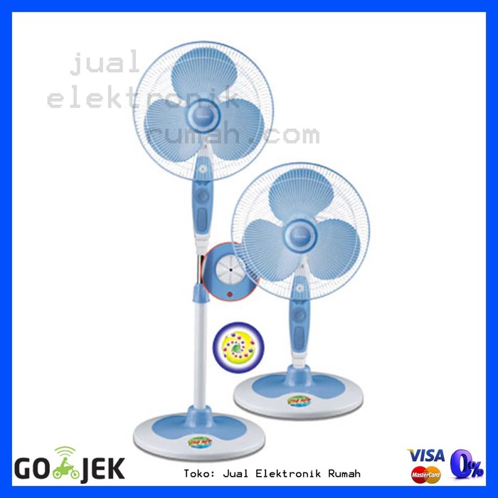 Stand Fan Kipas Angin Berdiri Miyako 16 inch KAS1629KB Nomor 1