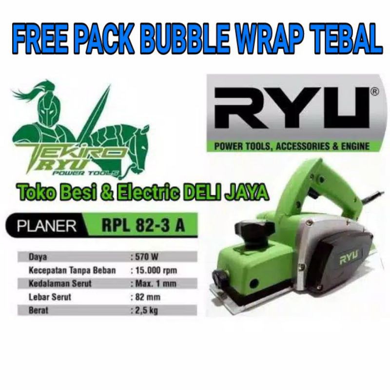 TEKIRO Mesin Planer Ketam serut Kayu RYU RPL82-3A