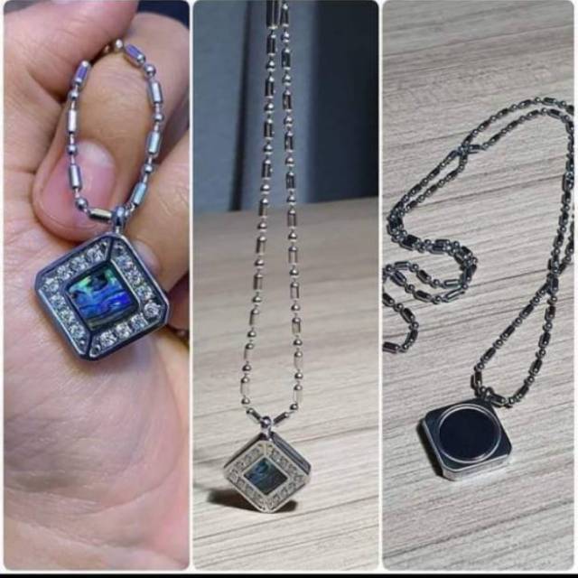 Kalung kesehatan radiasi anti kanker 2054 nilai ion negatif pendant sheel MCi original
