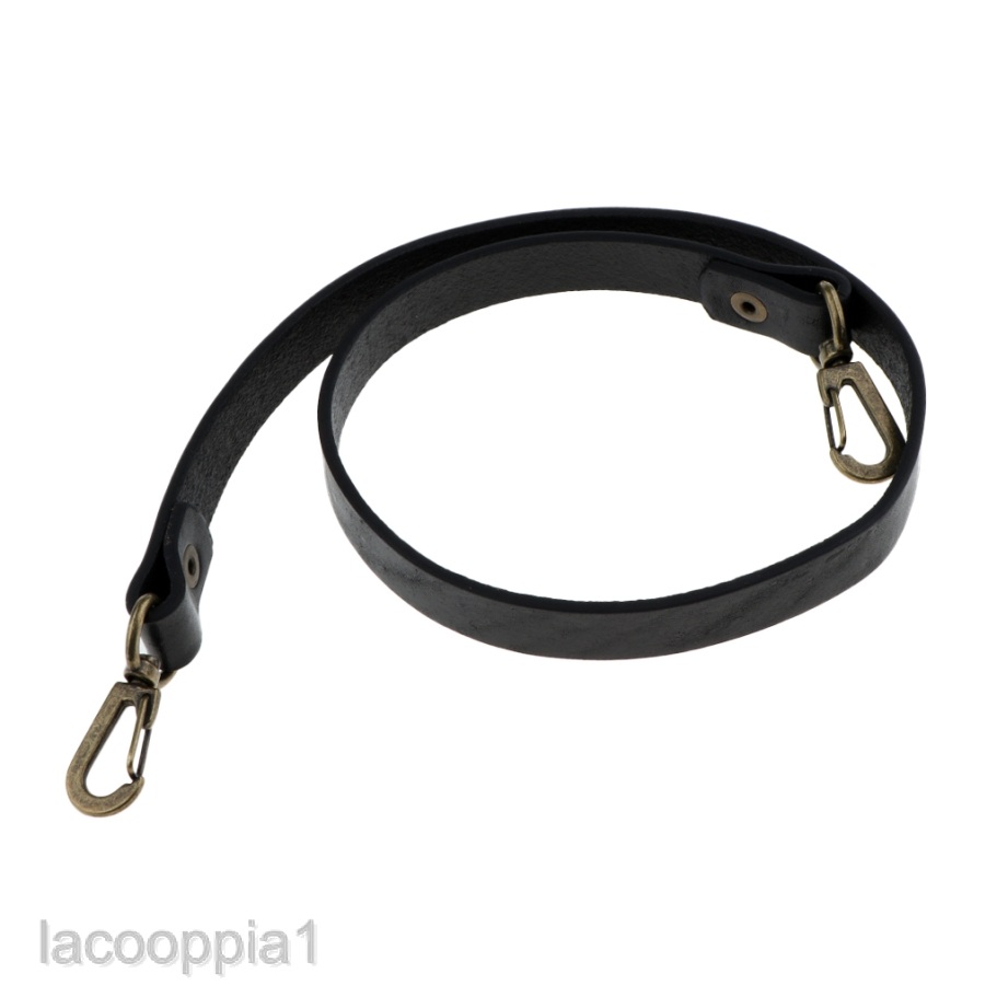 bag strap black leather