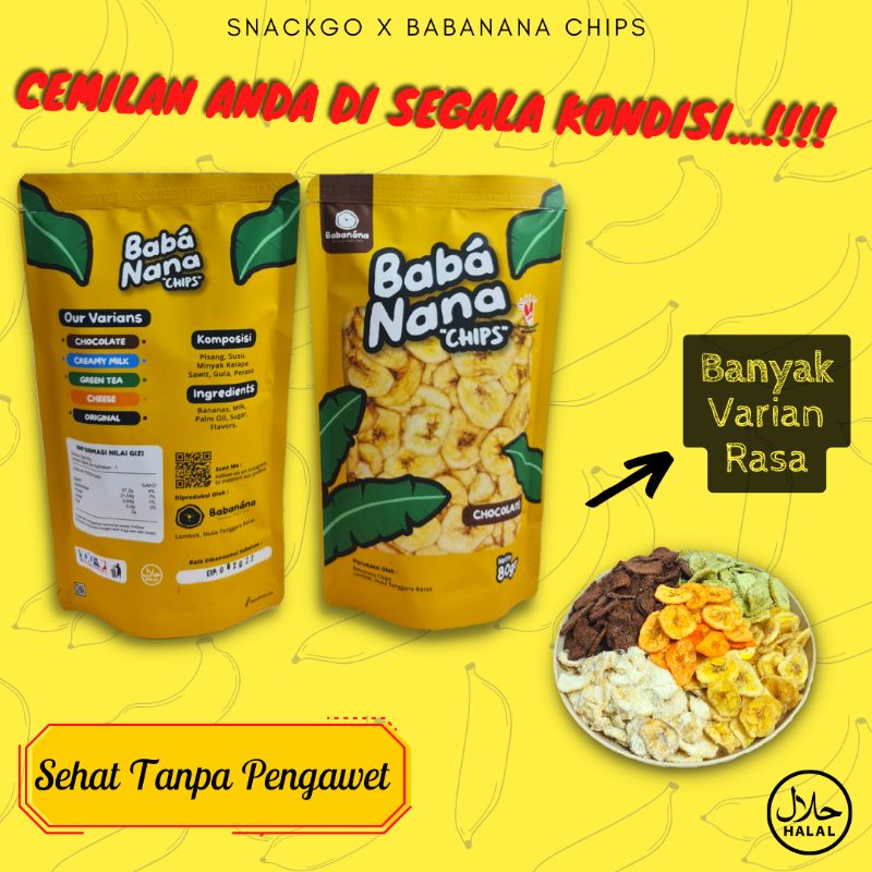 

Cemilan murah premium Snack keripik pisang manis banyak varian rasa / kripik murah, halal, higienis