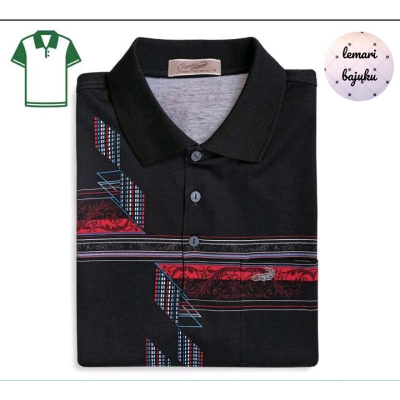 kaos kerah Crocodile Diamond/Platinum 1734