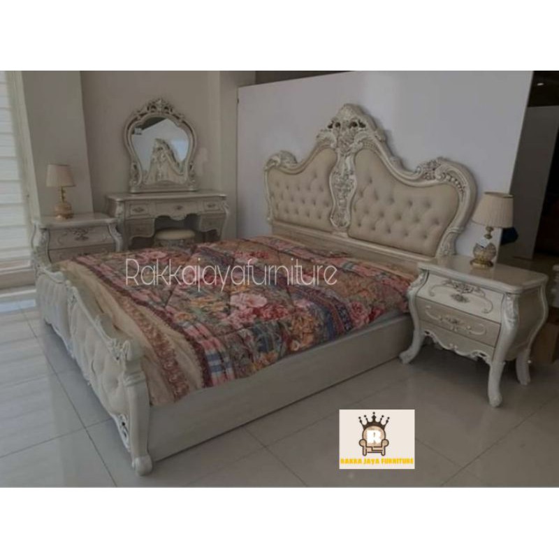 SET DIPAN UKIR LUXURY MEWAH/SET KAMAR TIDUR UKIR MEWAH