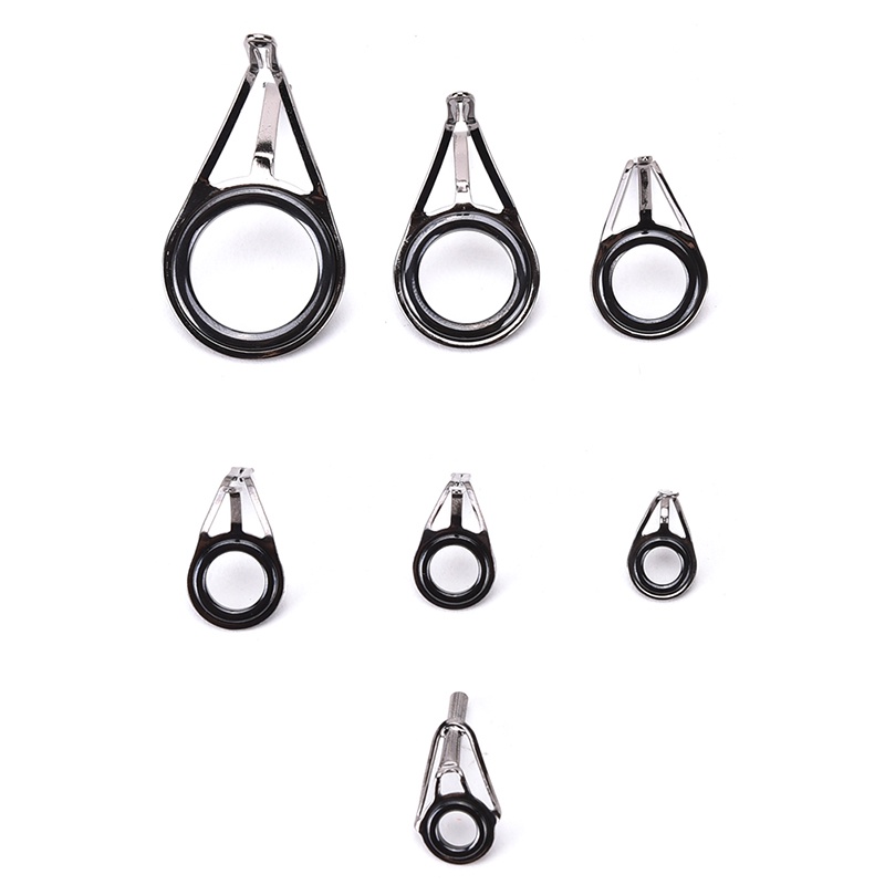 &lt; E2id &amp; &gt; 7Pcs / Set Ring Guide Joran Pancing Ukuran Campur Untuk Reparasi