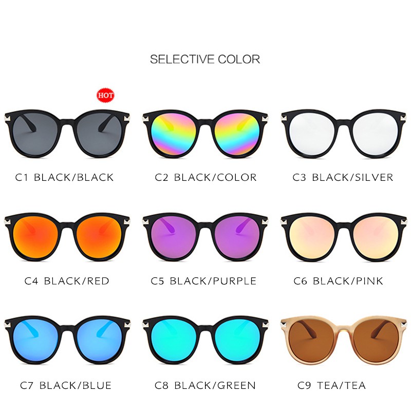 (YUZHU) Bayar di Tempat Korean Design Trendy Mata Kucing Kacamata Hitam Wanita Fashion Sunglasses Women