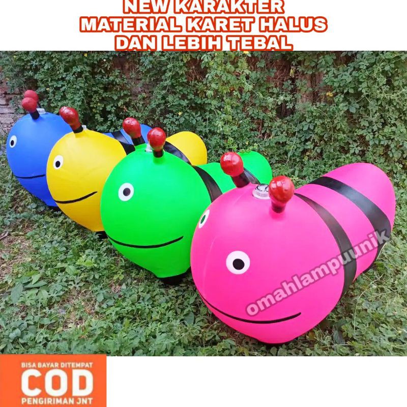 Mainan Anak Jumping Animal New Model/ Mainan Kuda Kudaan Karet Model Baru Lebih Besar