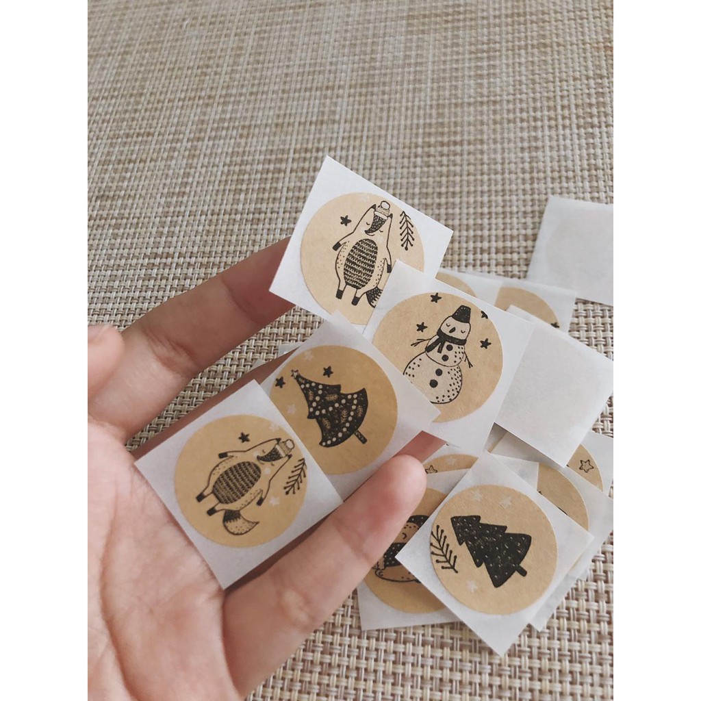 

christmas sticker / sticker label / stiker natal