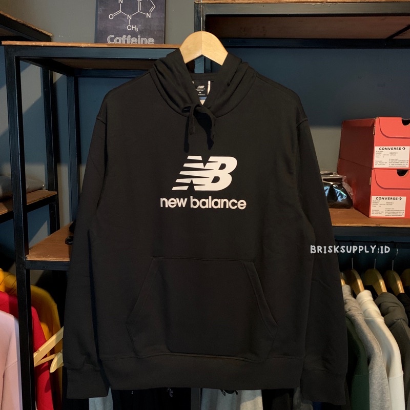 HOODIE NEW BALANCE ESSENTIALS ORIGINAL ( RESMI BNWT )