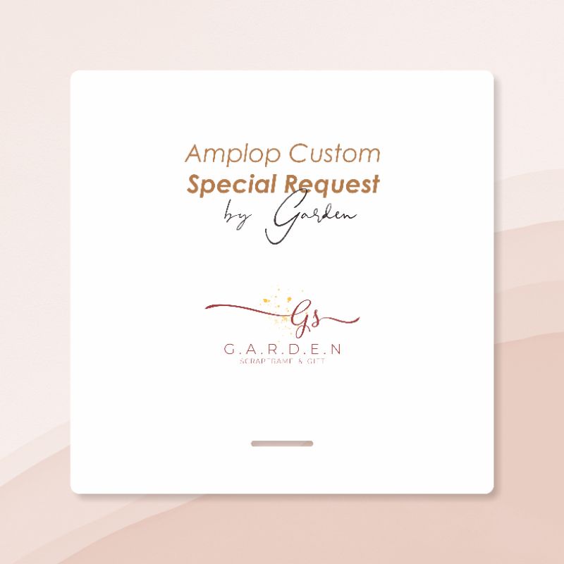 

[REE SERIES] Amplop Custom Desain, Spesial Request