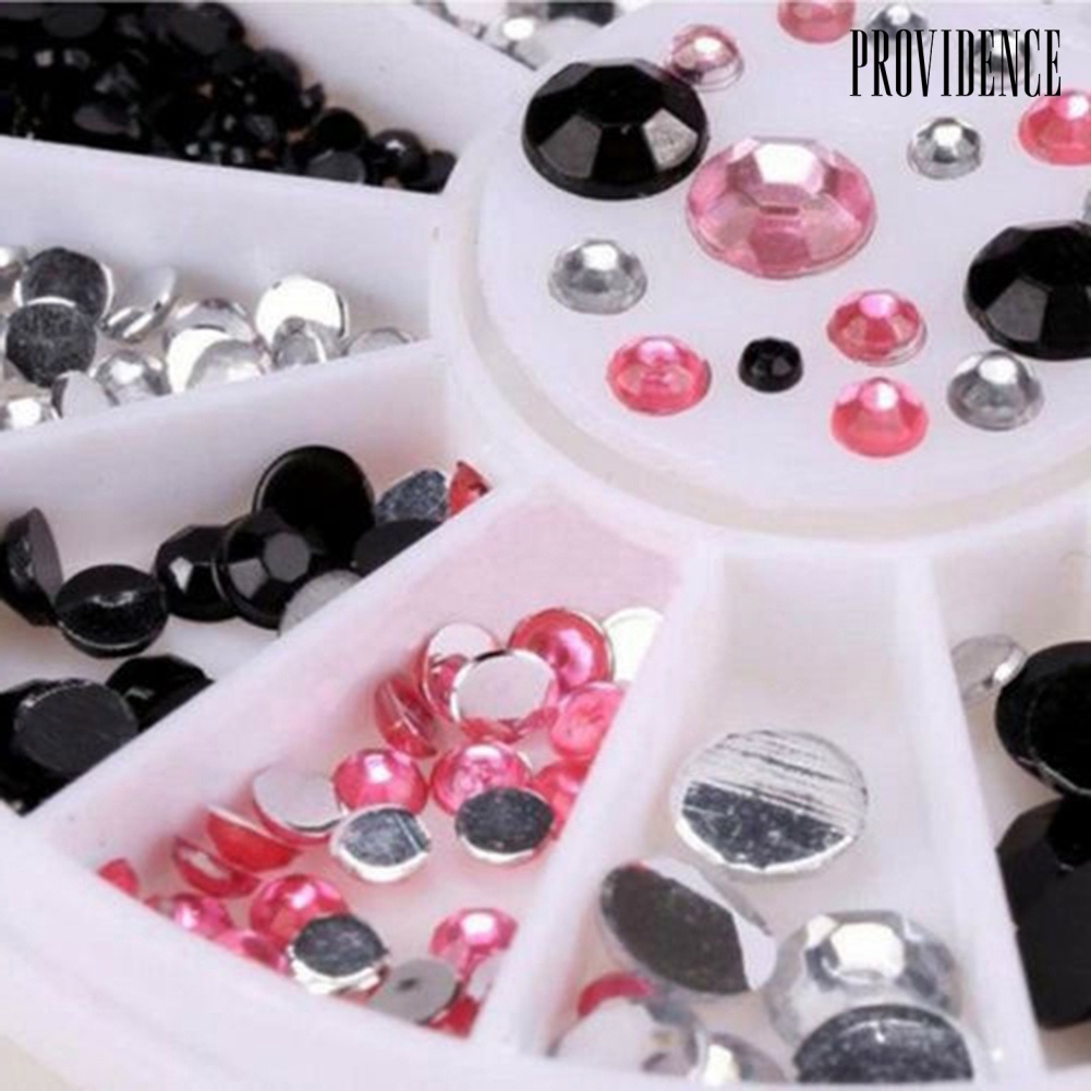 Providence 13 Grid Wheel Mixed 3D Nail Art Tips Glitter Rhinestone DIY Manicure Decoration