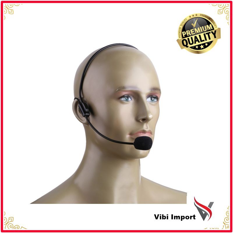 Terlaris ALLOYSEED Universal Headset Mikrofon Portabel kabel 3.5mm Jack Black Mic untuk Loudspeaker