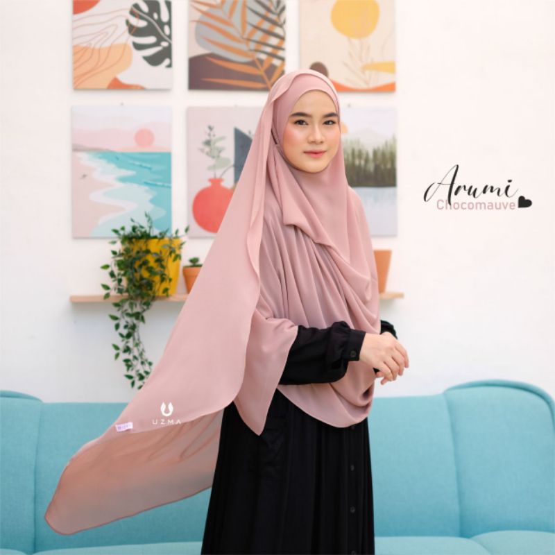 Arumi Instan Jumbo Arumi instan standart by uzmahijab | pashmina jumbo | pashmina instan | pashmina 