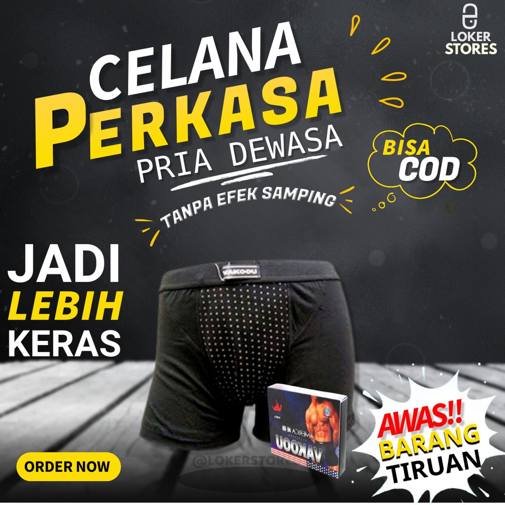 Celana dalam pendek alat kesehatan pembesar alat vital pria peria laki laki dewasa original premium