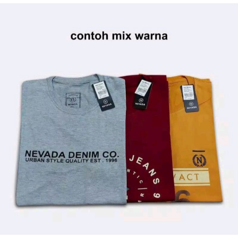 kaos Nevada cowok premium terbaru kaos Nevada cowok original kaos cowok model kekenian