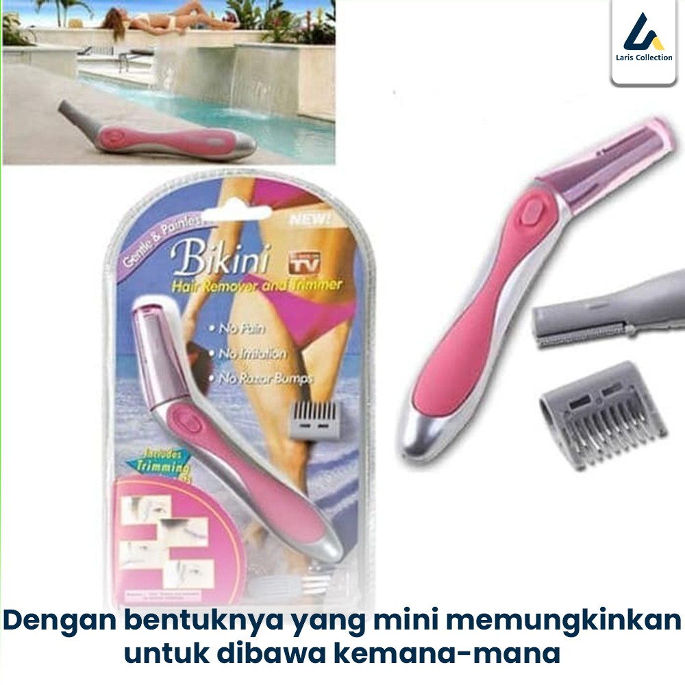 Alat Pencukur Rambut Bulu Kemaluan Wanita Serbaguna Bikini Hair Remover &amp; Trimmer