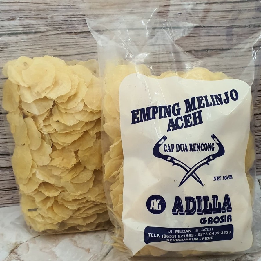 

Emping Melinjo Aceh Cap Dua Rencong 500 gr