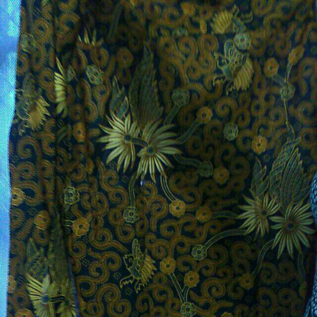 Long Dress Cape Batik Gamis Batika Nadine Manggar Kobis Kupu Padi Ulir Manis Gendis Sekar