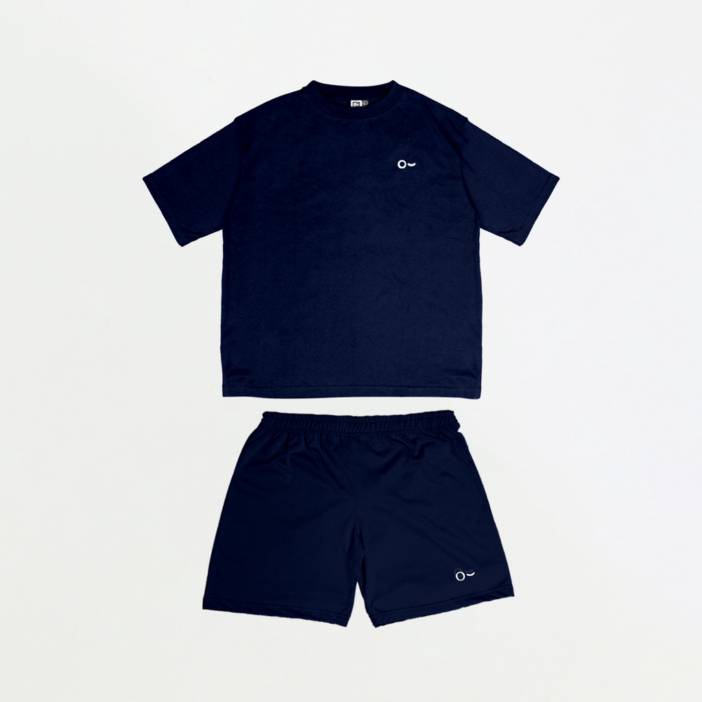 JOHNJILL - Kaos Oversize Short Sleeve &amp; Short Pants - Basic Set_