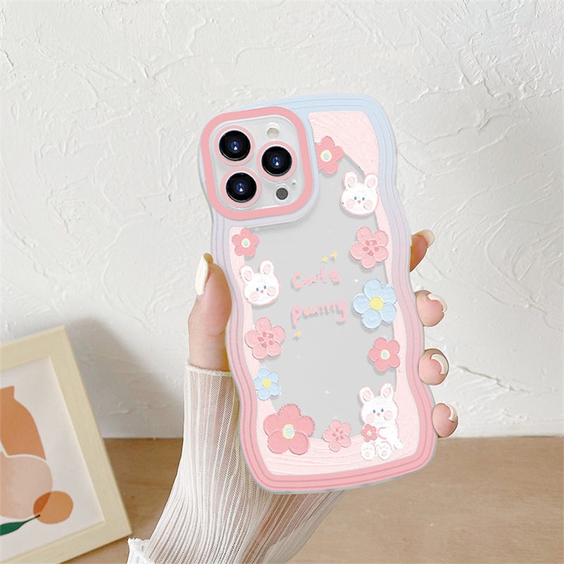 Soft Case Silikon Transparan Motif Beruang Untuk iPhone 14 13 12 11 Pro Max X Xr Xs Max 8 7 6 6s Plus