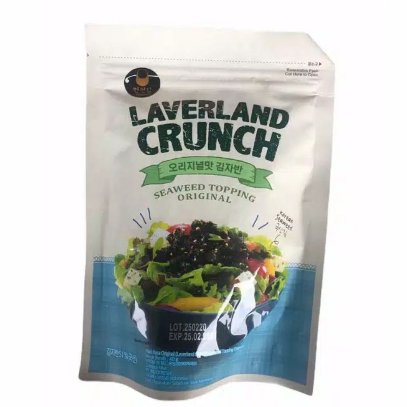 

LAVERLAND CRUNCH SEAWEED TOPPING ORIGINAL 40g