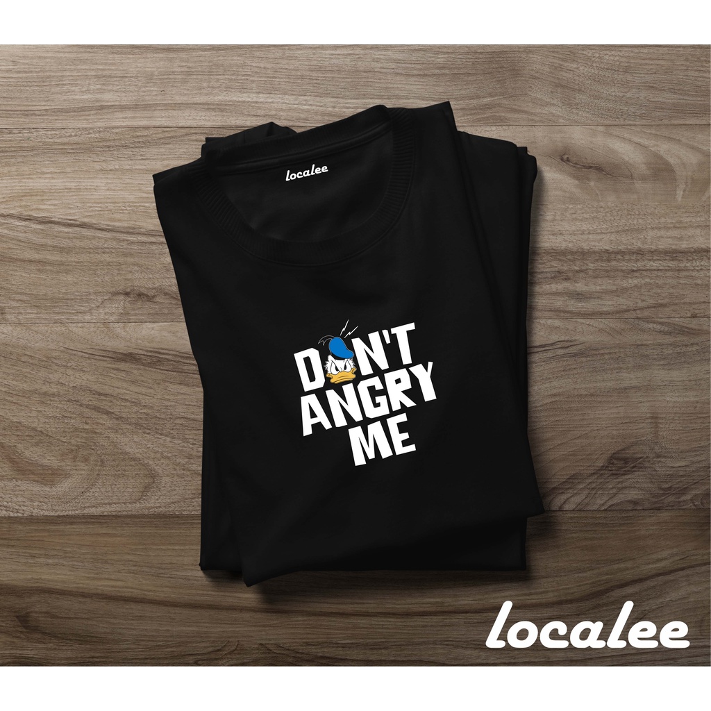 KAOS DONALD DUCK/ DONT ANGRY ME DONALD DUCK BLACK TSHIRT- DISNE* DONALD DUCK TSHIRT/ KAOS KOLEKSI DI