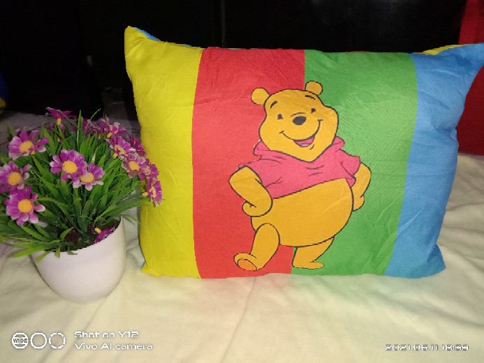 Bantal Pelangi Karakter Mc Queen/cars Bahan Polimikro
