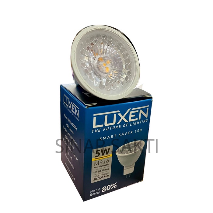 LUXEN Lampu MR16 5W 5 W 5 Watt 5WATT Lampu Halogen Luxen MR5 WW