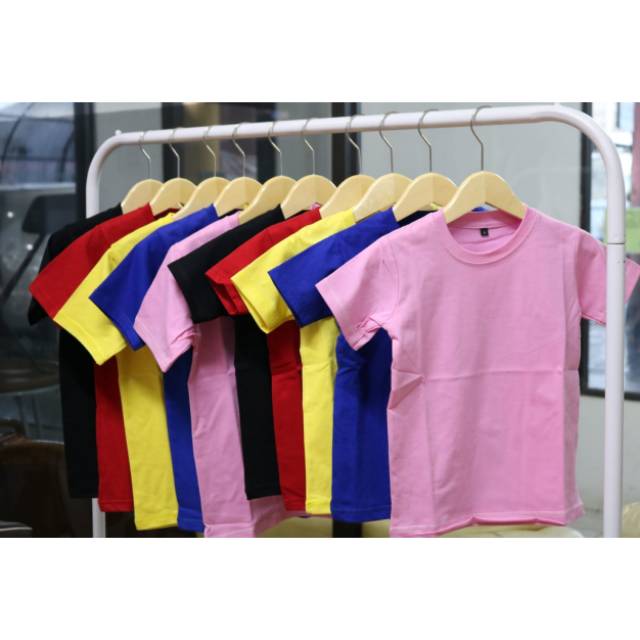  Kaos  Polos  Anak  Soft Cotton Combed 30s Shopee  Indonesia