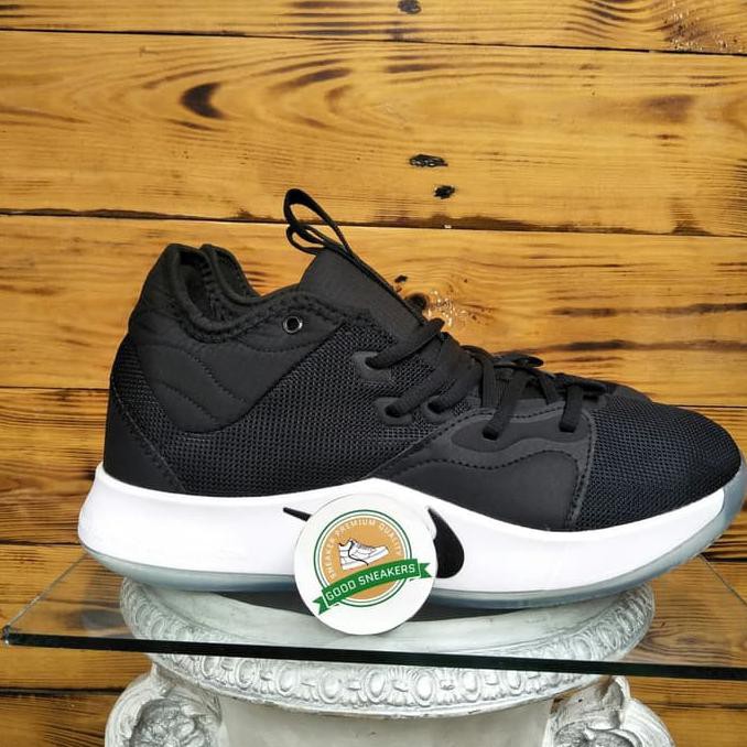New Sepatu Basket Nike Pg 3 Paul George Black White -Premium Quality Tikitokok
