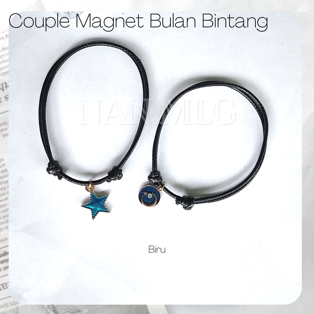 Gelang Couple Magnet Bulan bintang