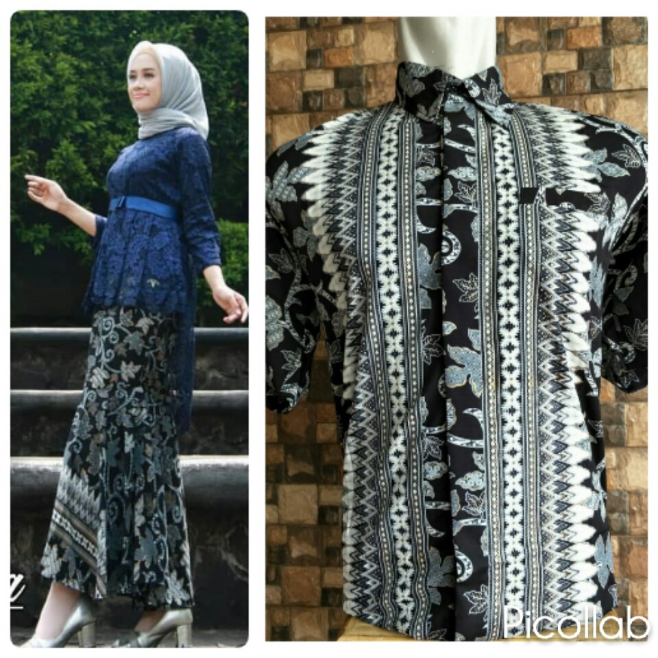 Kebaya Brokat Aurora Rok Duyung  Kemeja Batik Lengan Pendek