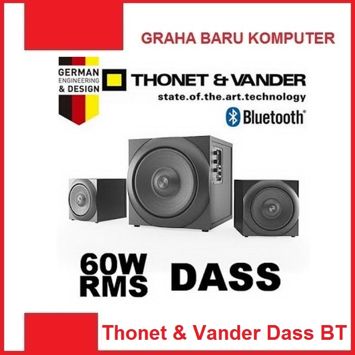 Thonet & Vander Dass 60W RMS Speaker Gaming Speaker Komputer Speaker Bluetooth Speaker SmartTV Speak