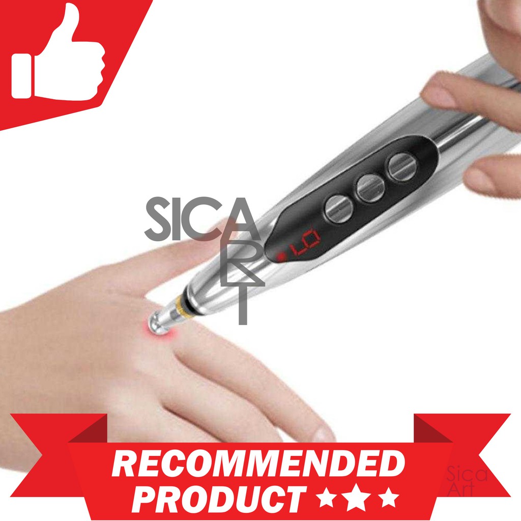 LANBENA Alat Akupuntur Magnetic Therapy Pen Massager 9 Gears - W-912R