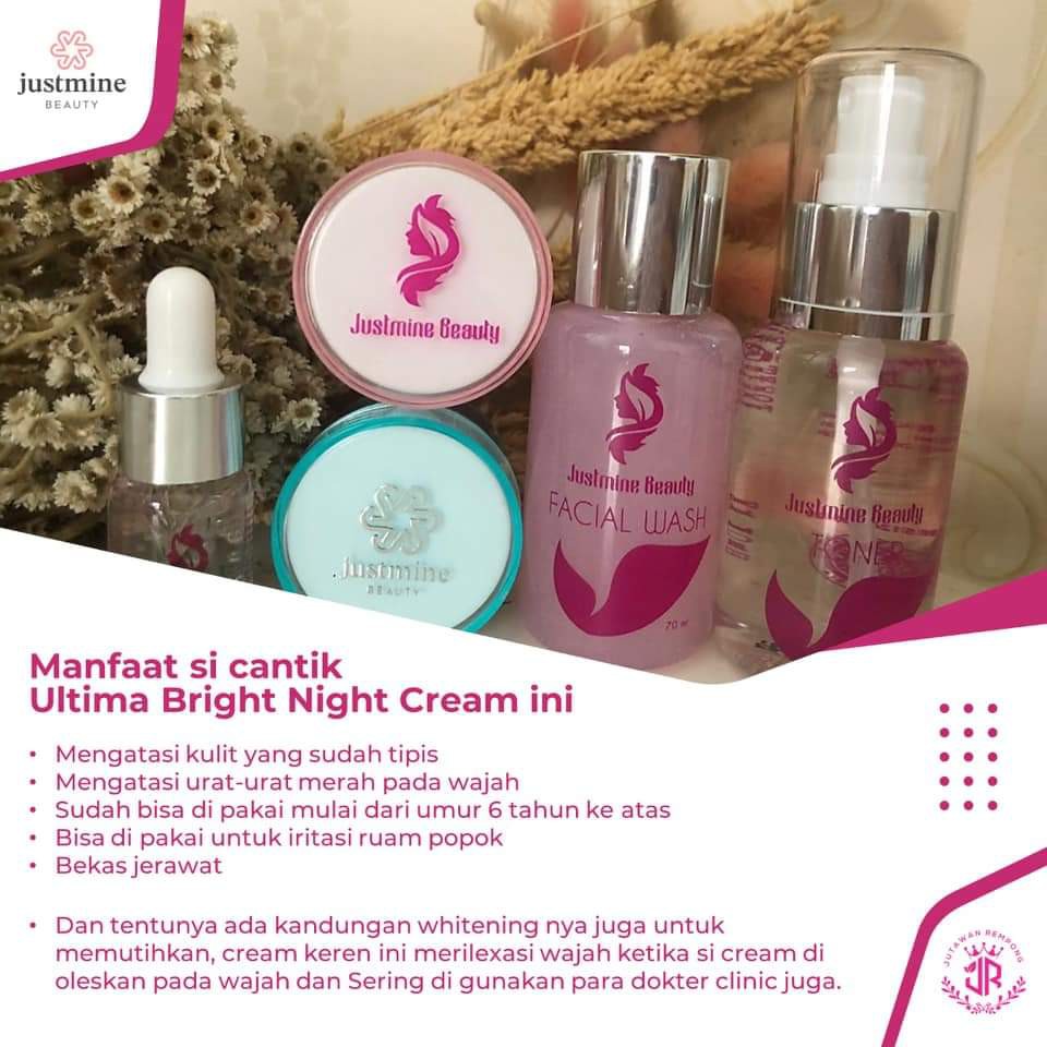 Justmine Beauty Skincare Original paket Remove/Acne More/Ultima Bpom Mengatasi Jerawat, Flek Hitam dan Kulit Sensitiif-6
