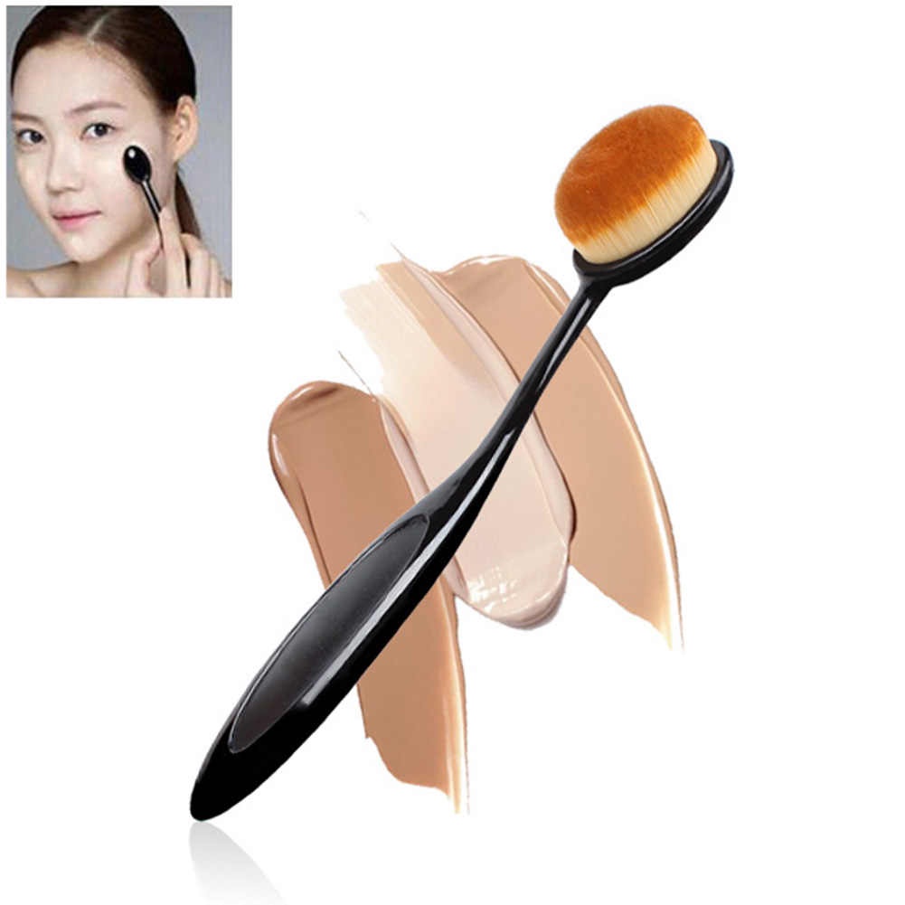 Brush Make Up Oval Foundation Face Brush dengan Bulu yang Super Lembut