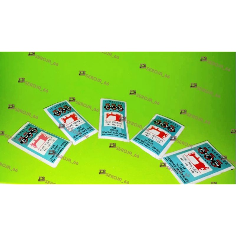 jarum jahit mesin cap 555 (satuan)