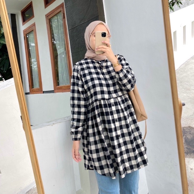 PRELOVED Adyra Flanel Tunik “Lucas” S by OUTFIX