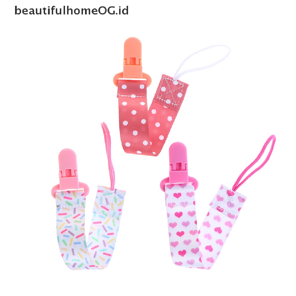 3pcs / Set Klip Rantai Holder Dot Empeng Bayi