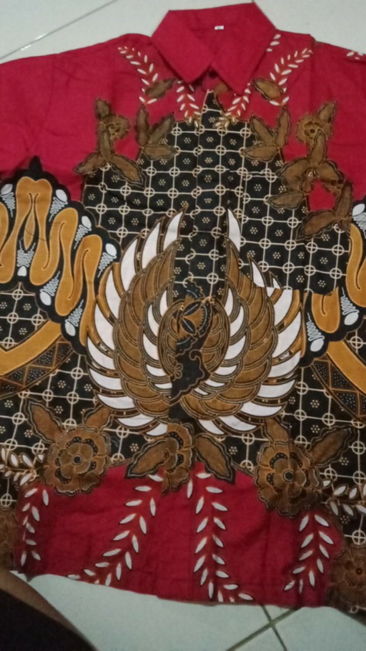 Bswart Batik Hrb026 Kenongo Hem Pendek Padi Pekalongan M L Xl Batik Pria Murah Modern Grosir