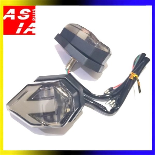 LAMPU SEN RETENG TEMPEL B4H VARIASI RACING MODEL PANAH ORI CR7 RED