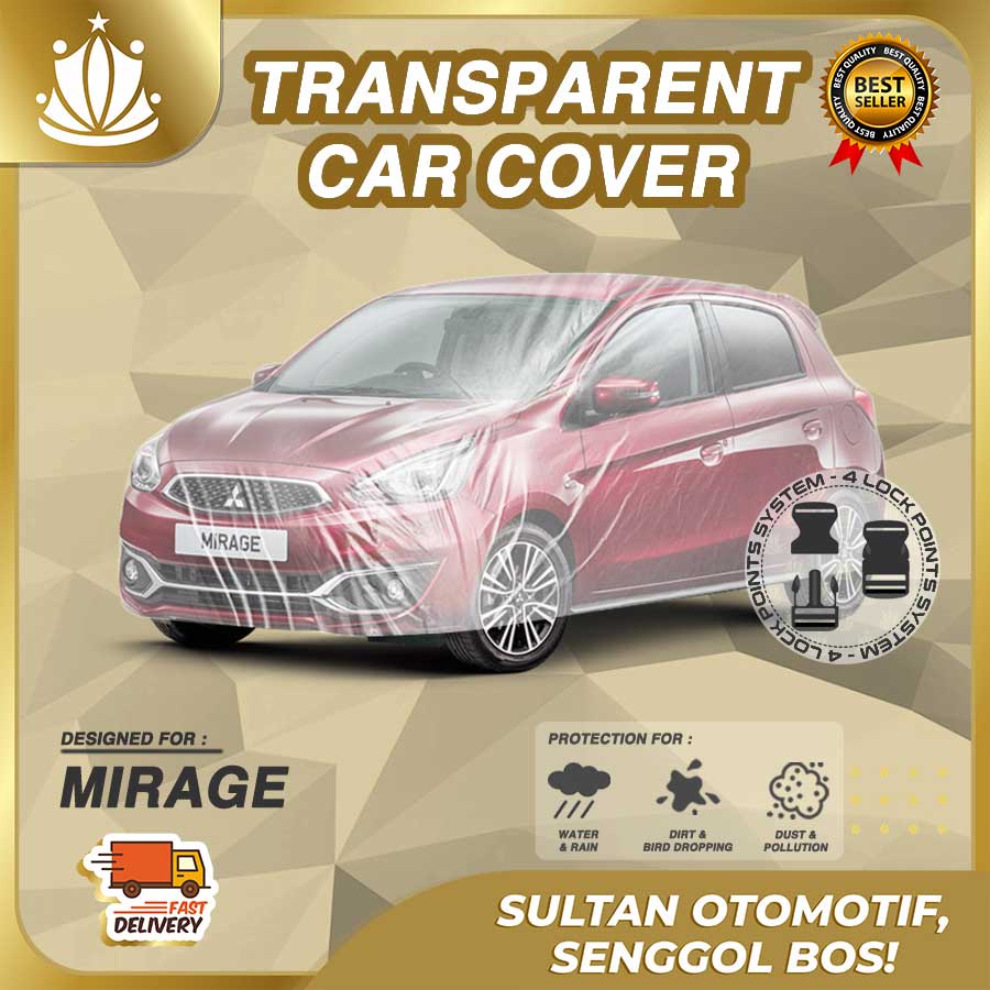 Body Cover Mobil Plastik TEBAL Mirage WATERPROOF