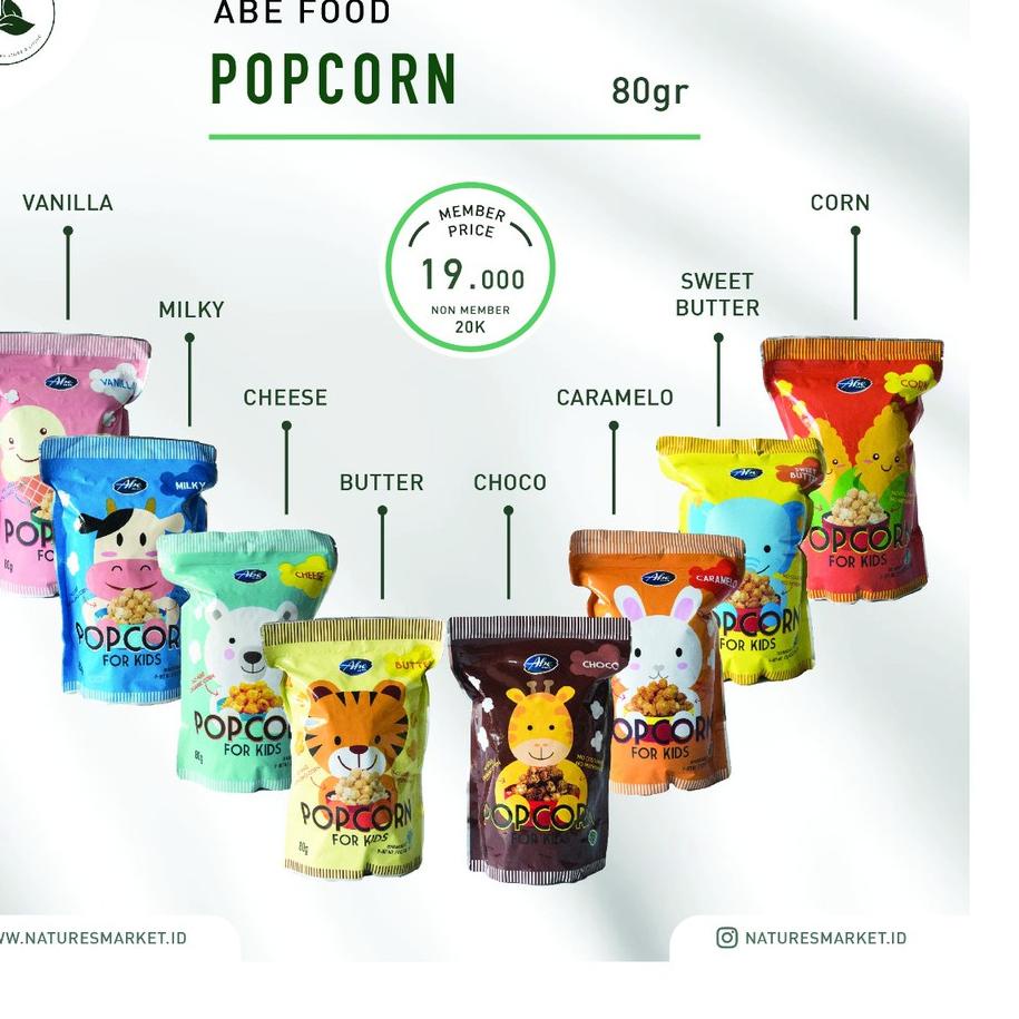 

⇙ Abe Food Popcorn for Kids 80gr ゔ