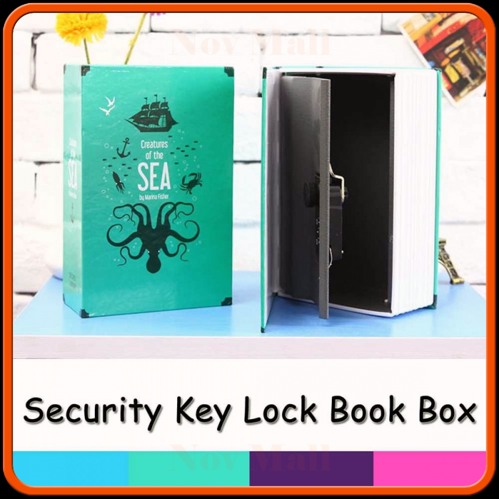 Kotak Buku Novel Colorful Safety Box Hidden Storage - DHZ001