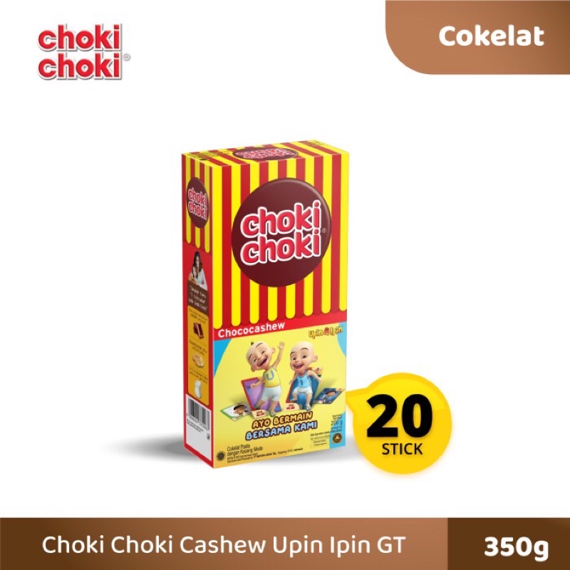 

Choki Choki Chococashew Kompetisi Upin Ipin GT 1box 20pcs Coklat Coki Coki