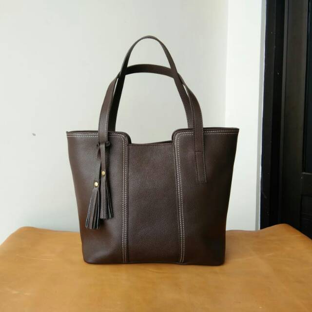Tas Kulit Garut Tas Bahu Pull-Up 30×28×12